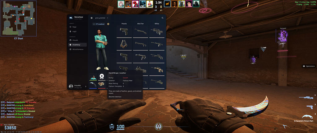 Bug Report [Gloves with Custom Models] - CS2 - Neverlose.cc - Forum
