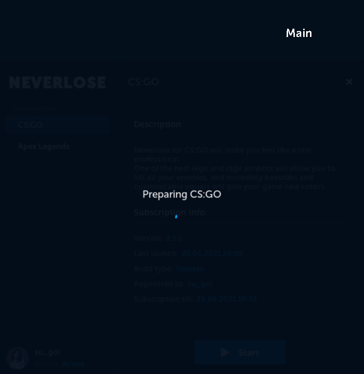 Loader stuck on preparing csgo - Problems - Neverlose.cc - Forum