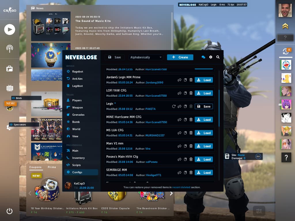 CSGO Nl Crash Problems Neverlose cc Forum