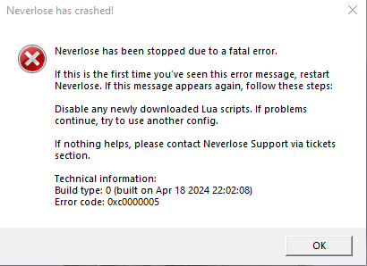 ご確約です！！ Roblox The game has crashed error code 0xc0000005 | Create